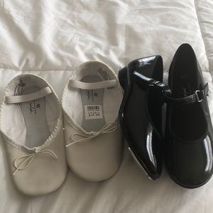 Ballerina and tap shoes